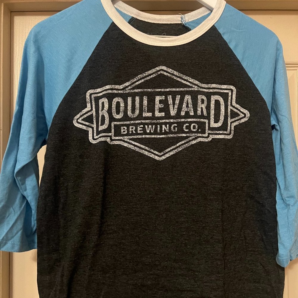 Baseball T-Shirt - Boulevard beer logo (Size S)